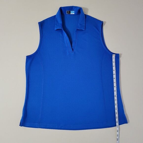 PGA TOUR Womens Solid Sleeveless Golf Shirt - Picture 7 of 10